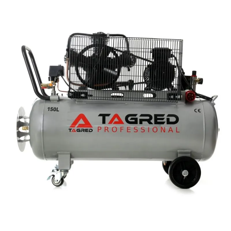 klipni kompresor 150 l, v3, 10 bara, 420 l/min, 400v - slika 3