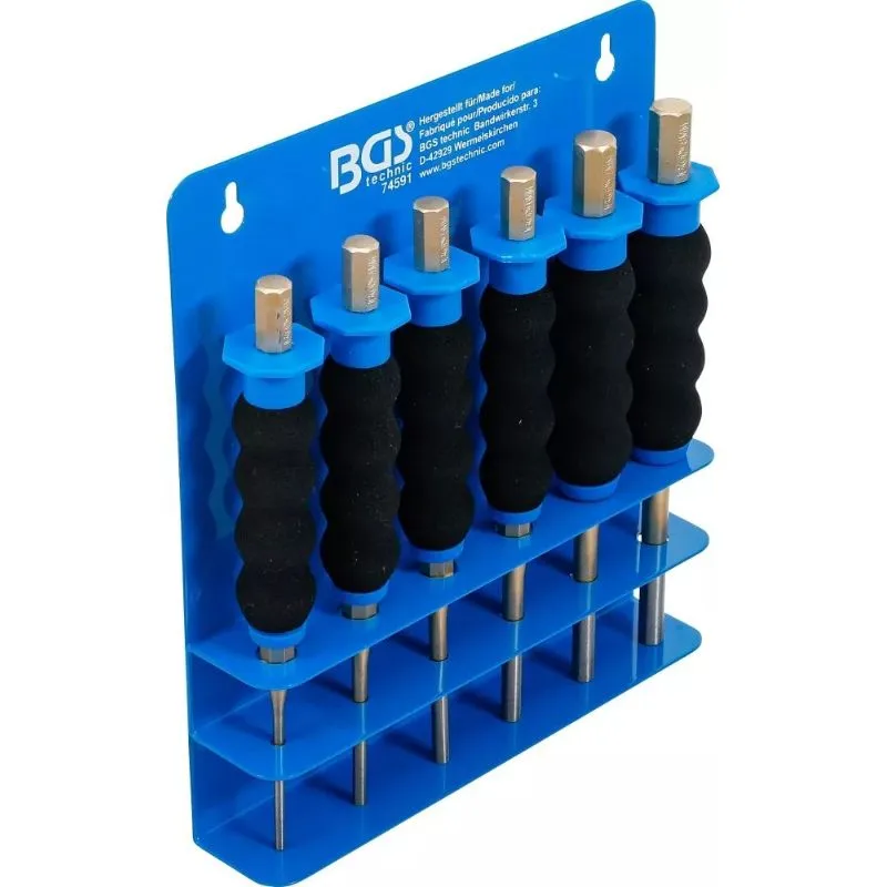 Set izbijača osigurača s zaštitom ruke, 180 mm, Ø 3–8 mm, 6 kom - Prelog