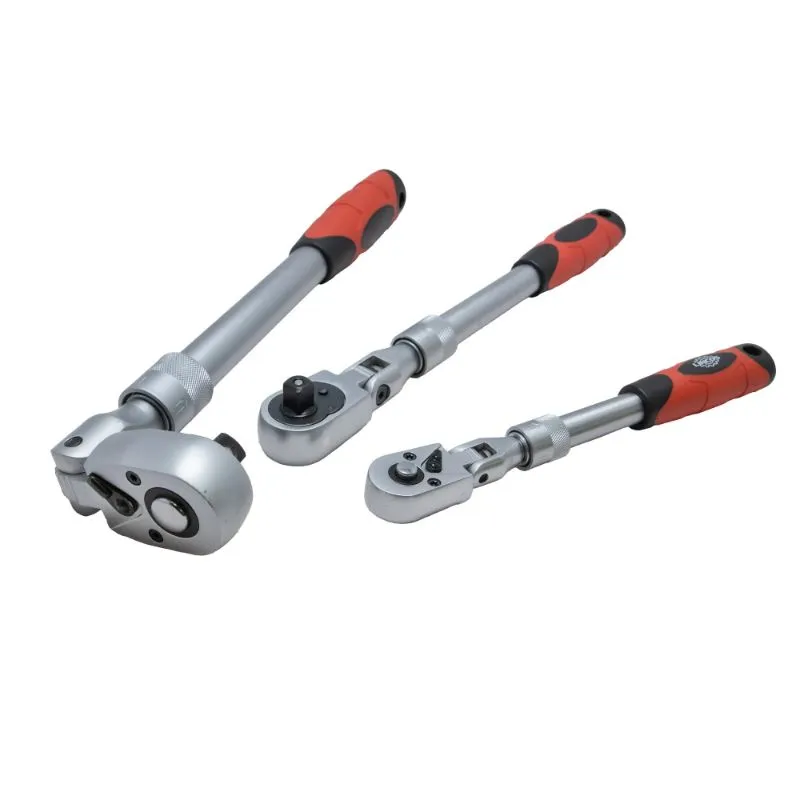 set teleskopskih račni sa gibljivom glavom, 1/4", 1/2", 3/4" - slika 5