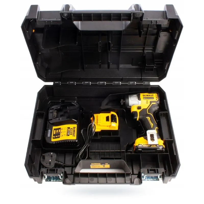dewalt aku udarni odvijač 1/4" 12v + 2 x 2,0 ah, s koferom - slika 5
