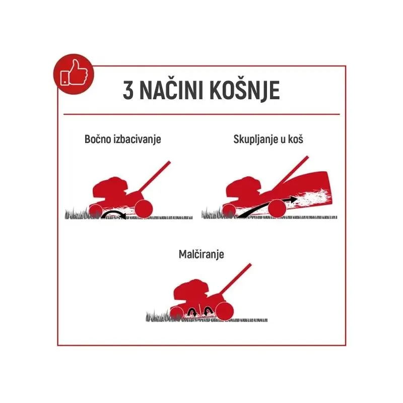 ms225-56 benzinska kosilica - 6 ks | širina košnje 56 cm | samohodna | - slika 4