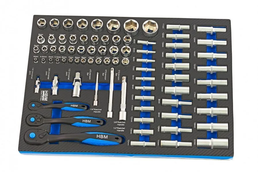 plavi set od 262 komada premium alata, 7 uložaka - slika 6