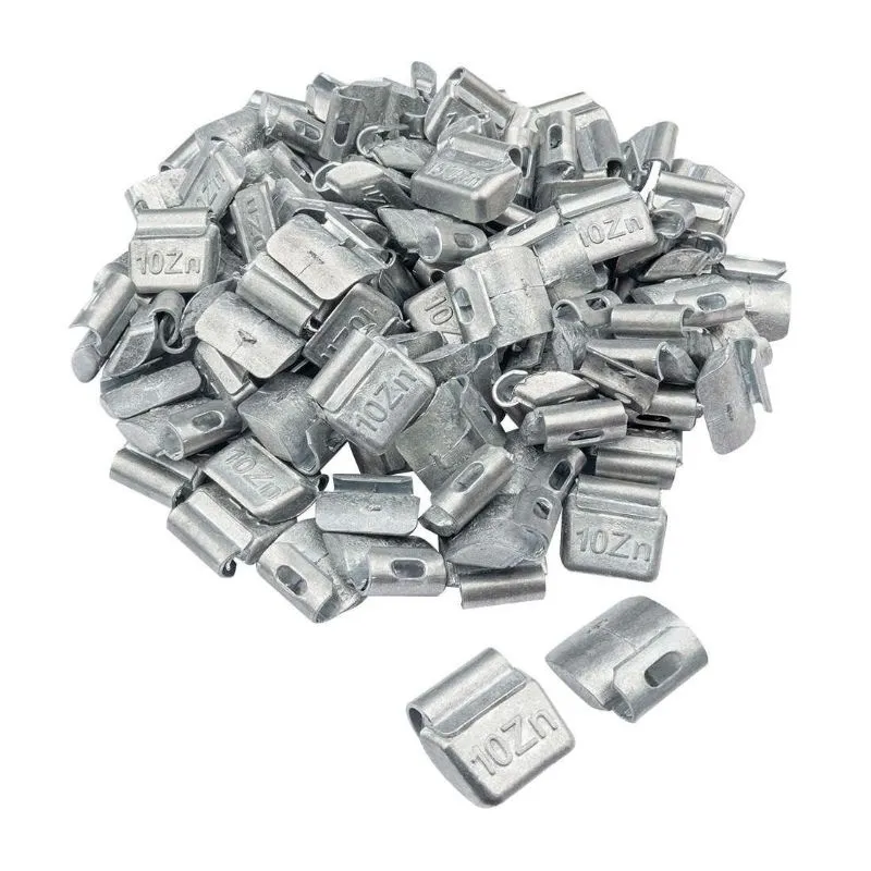 clip on utezi za čelične felge, 10 g, 100 kom, cink - slika 2