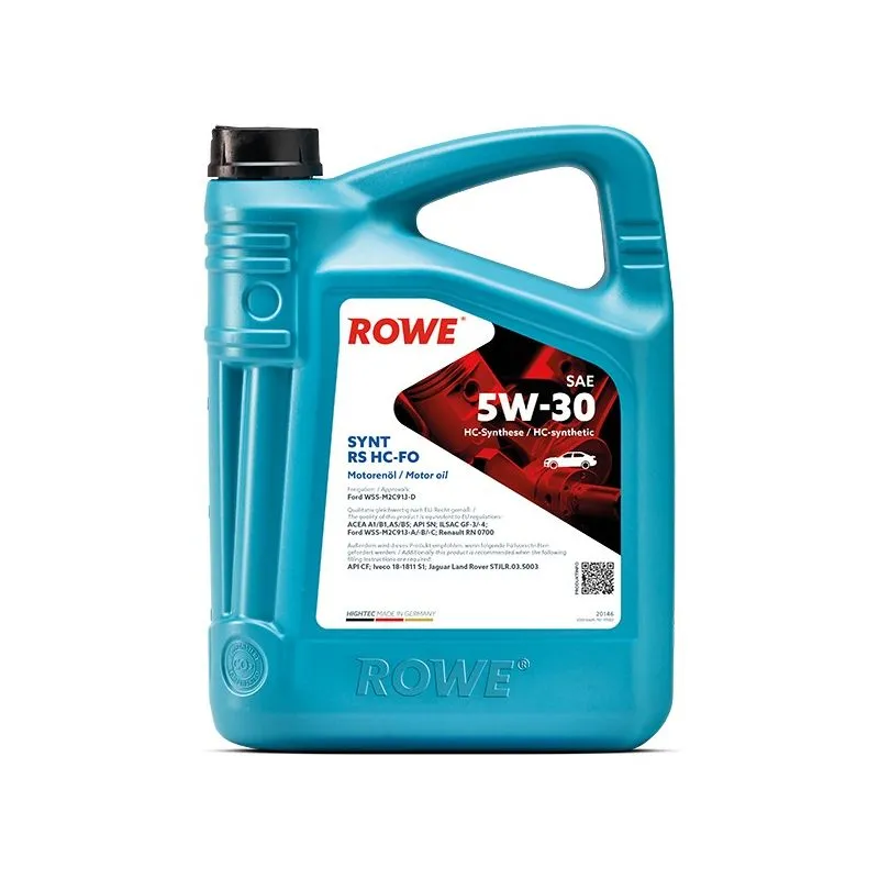 rowe motorno ulje hightec synt rs 5w30 hc-fo 5l - slika 1
