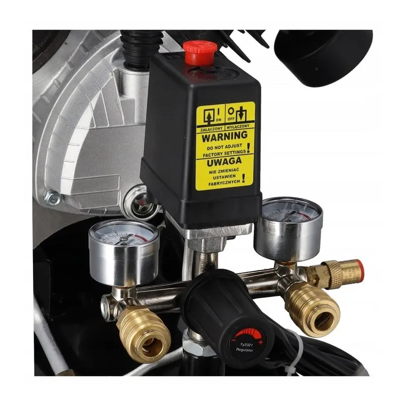 uljni kompresor, 2 cilindra v 100l, 2, 3kw, 412l/min. 8 bara - slika 3