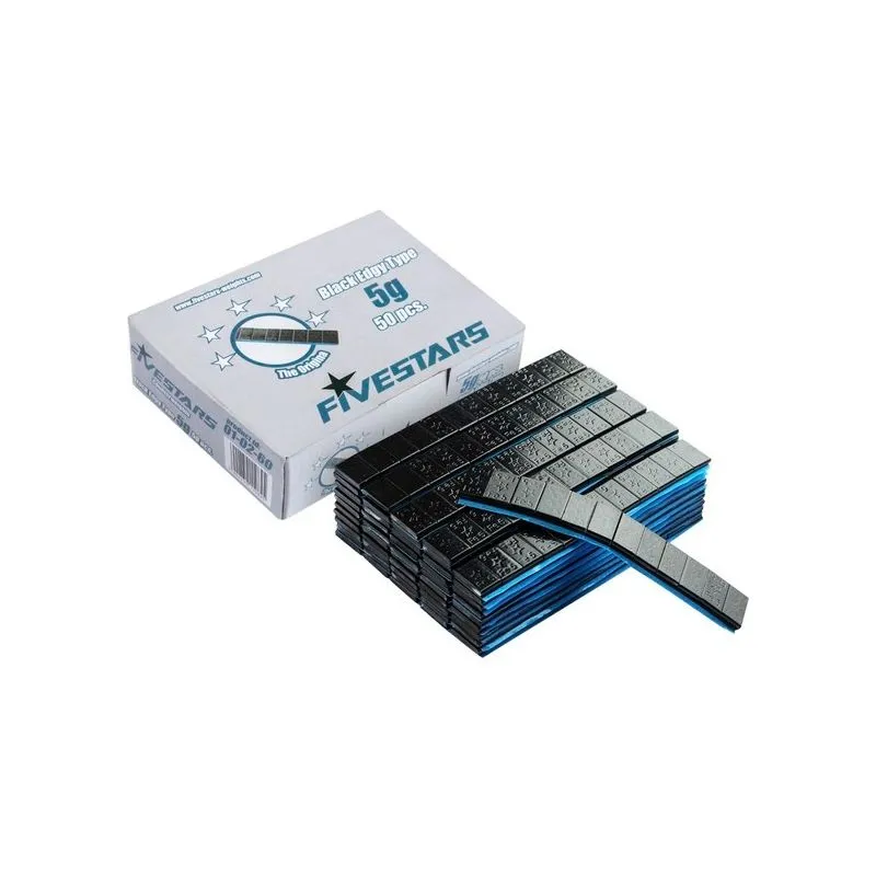 crni samoljepljivi utezi za balansiranje,12x5g, 50 traka - slika 2