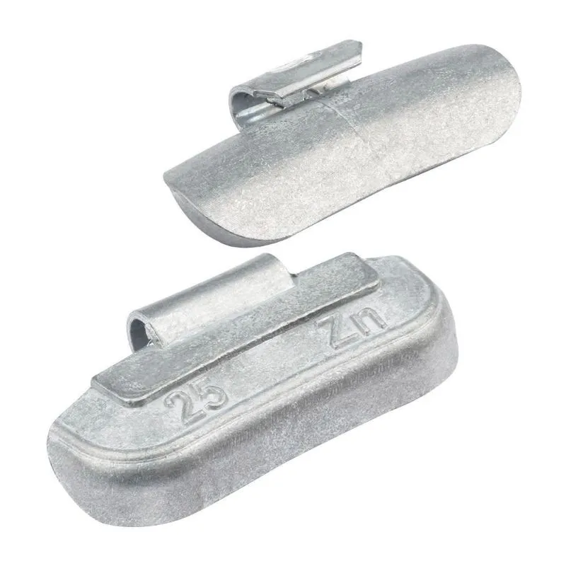clip on utezi za čelične felge, 25 g, 100 kom, cink - slika 2