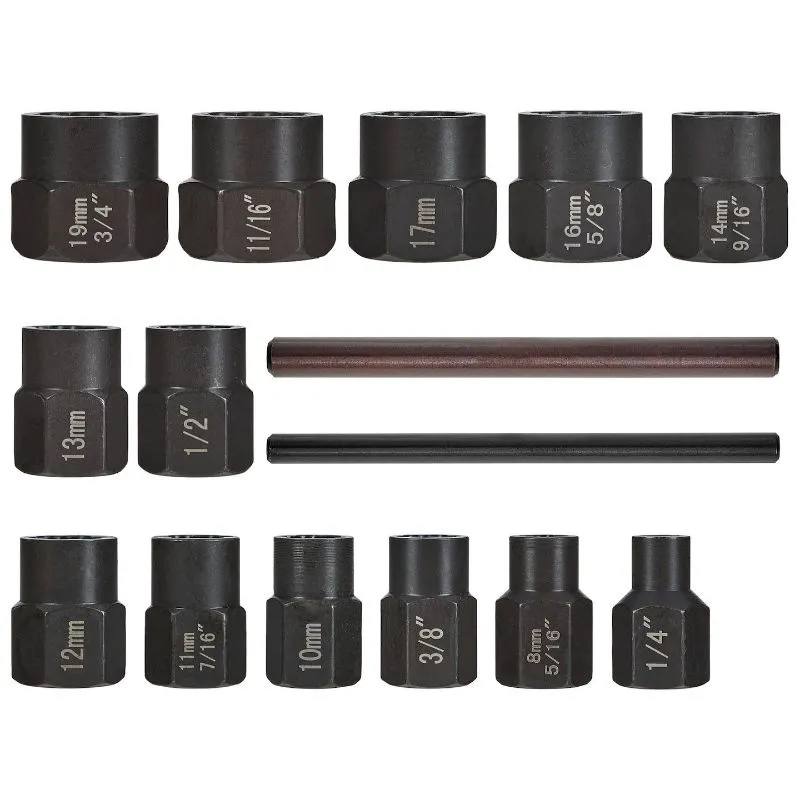 set izvlakača vijaka 6-19 mm, 15 komada - slika 3