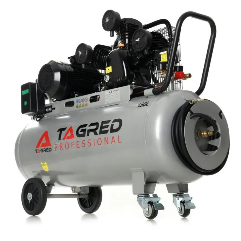 klipni kompresor 150 l, v3, 10 bara, 420 l/min, 400v - slika 6