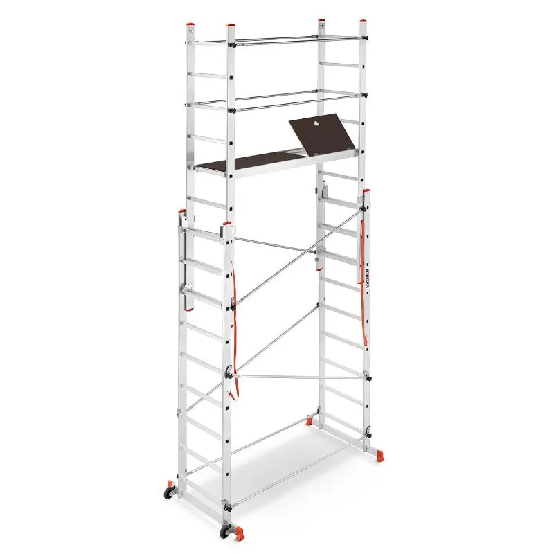 sklopiva aluminijska mobilna skela 2x7 - slika 4
