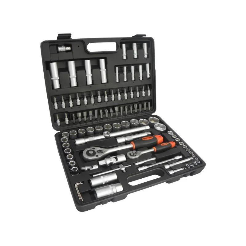 set nasadnih ključeva 1/2" i 1/4", 94 komada - slika 1