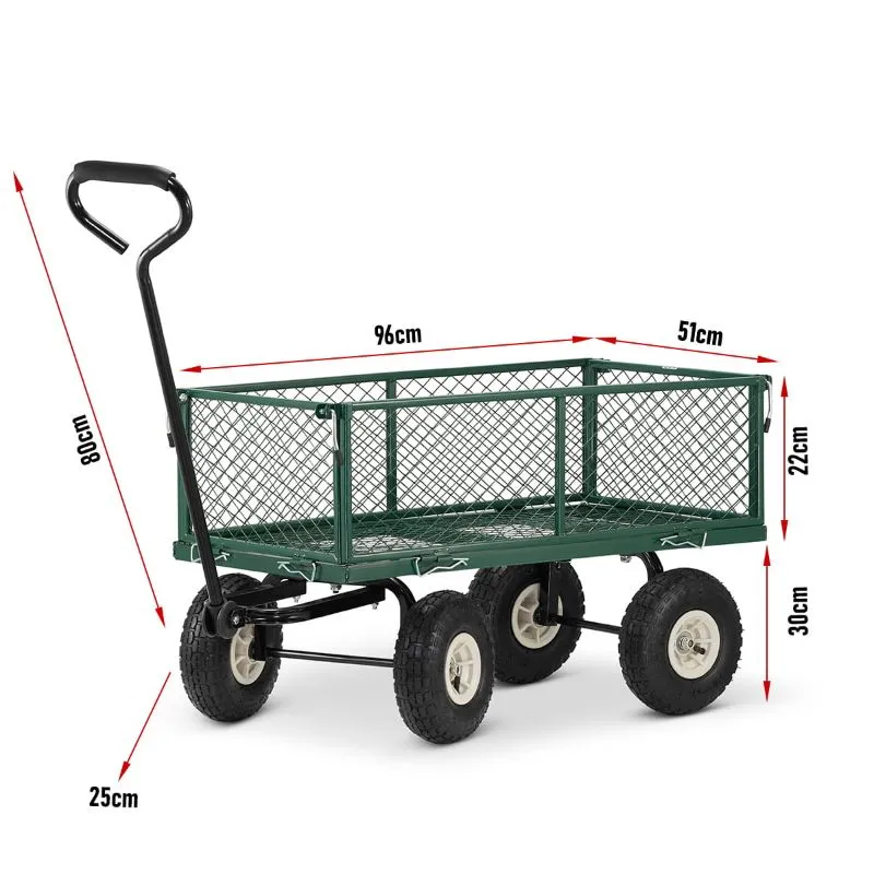 transportna kolica s mrežicom i ceradom 450kg - slika 2