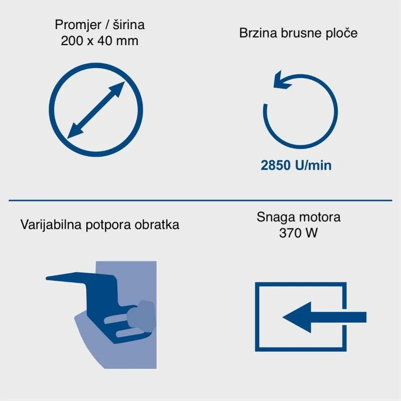 brusilica-polirka bg150, 370 w, 230 v - slika 4