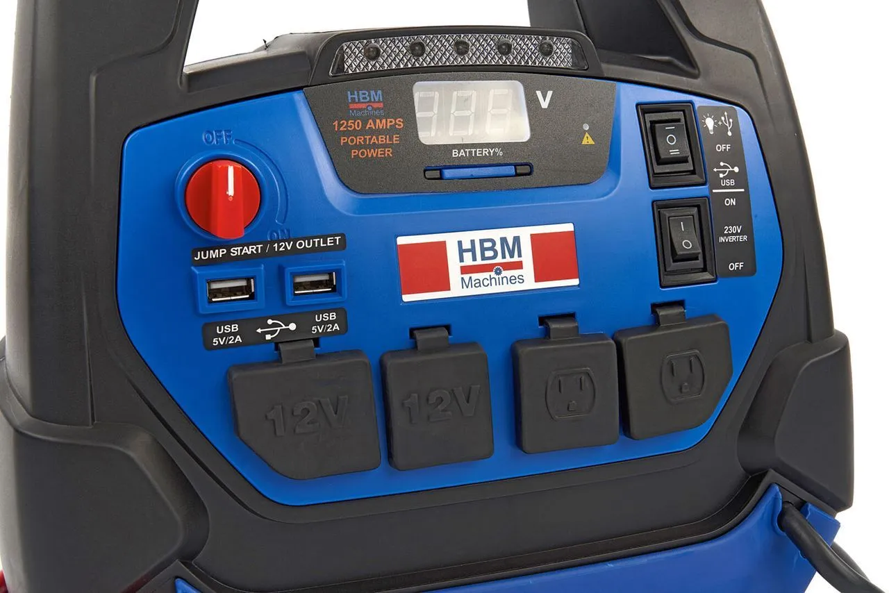 profesionalni starter akumulatora, jumpstarter, 230 v, 12 v, 22 ah - slika 8