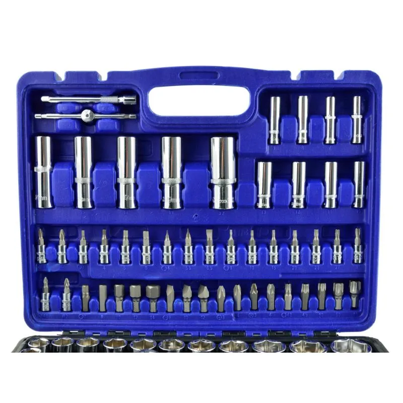 set nasadnih ključeva 108 komada, 1/4" i 1/2" - slika 2