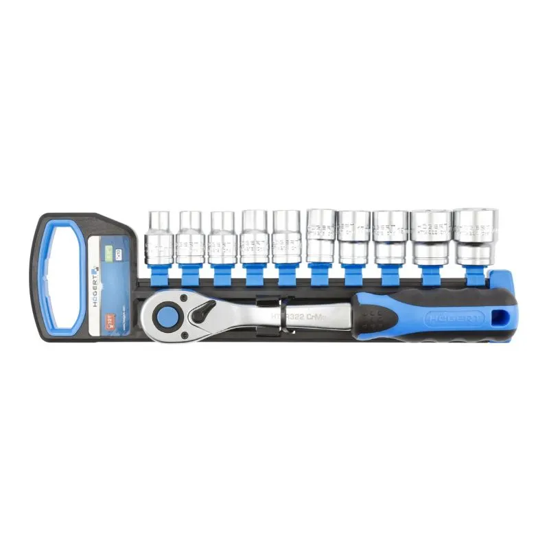 set nasadnih ključeva s čegrtaljkom 1/2", 11 kom - slika 1