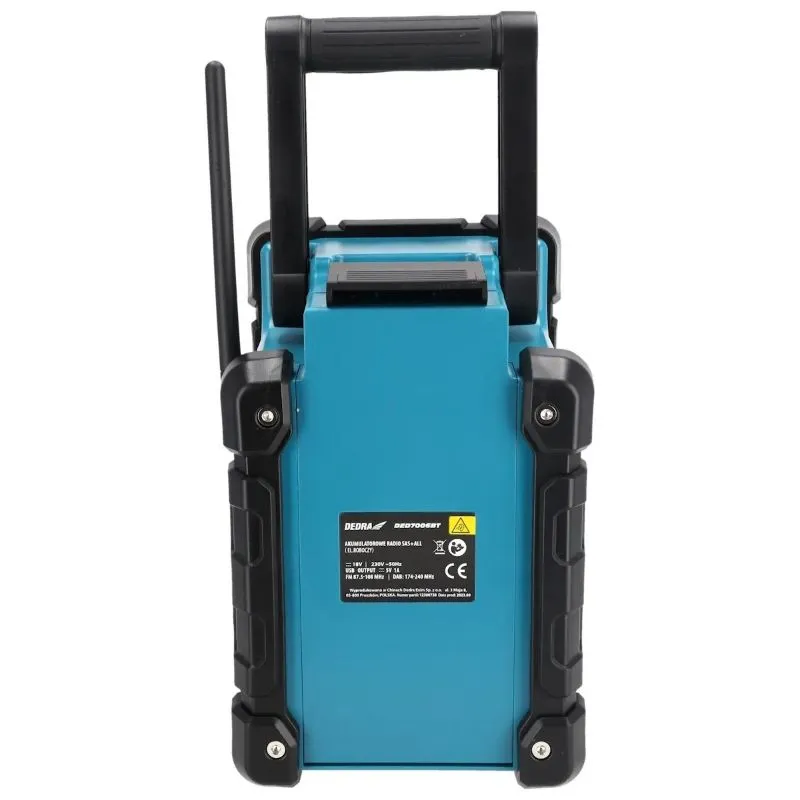 radio dab+ / fm, punjivi 18v, bluetooth, usb - slika 8