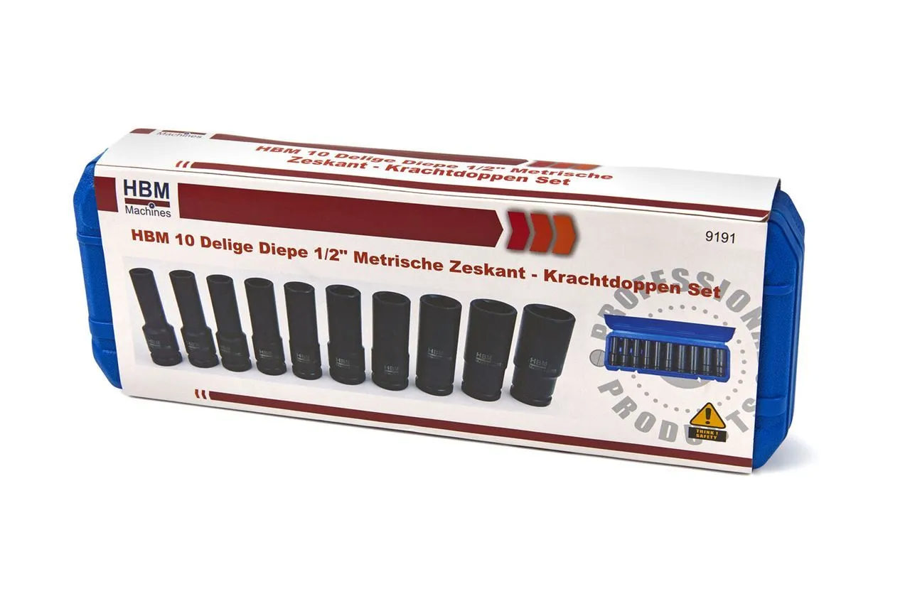 set udarnih nasadnih ključeva 1/2" 10-22mm - slika 2