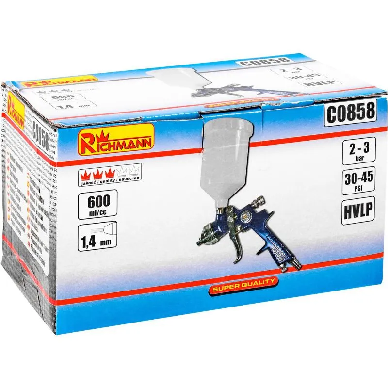 pištolj za lakiranje hvlp 1.4 mm - slika 3