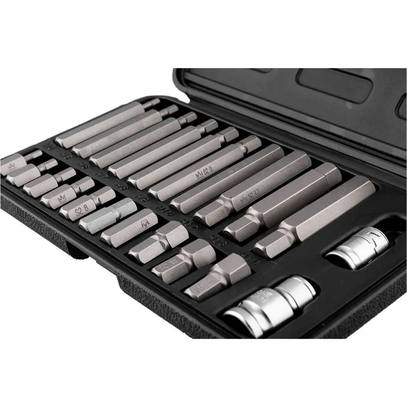set hex bitova, imbusa, h4 - h14, 1/2", 3/8" - slika 3