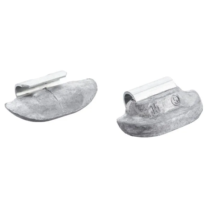 clip-on utez za čelične felge, 15g, 100 kom, olovo-pb - slika 3