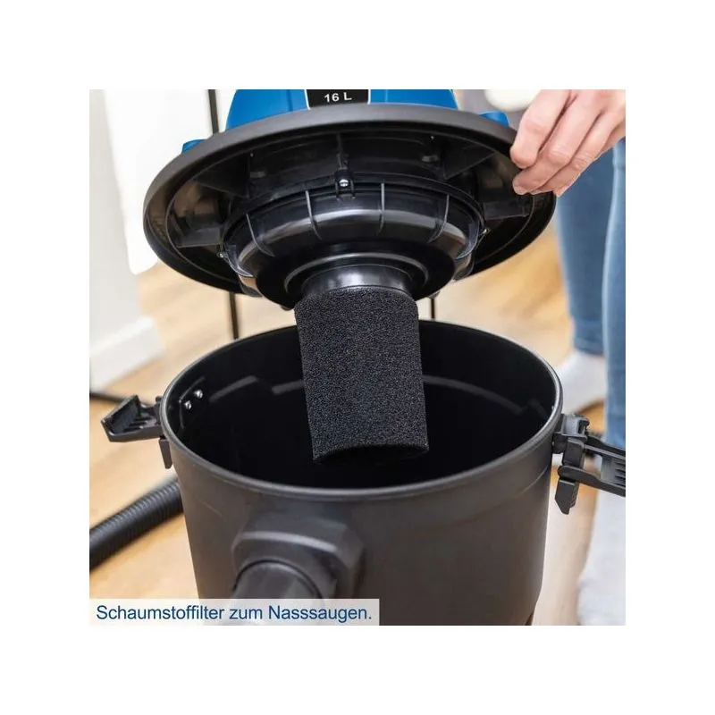 usisavač za mokro i suho čišćenje 1200 w, 16 l, vc16 - slika 4