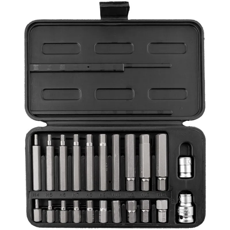 set hex bitova, imbusa, h4 - h14, 1/2", 3/8" - slika 2