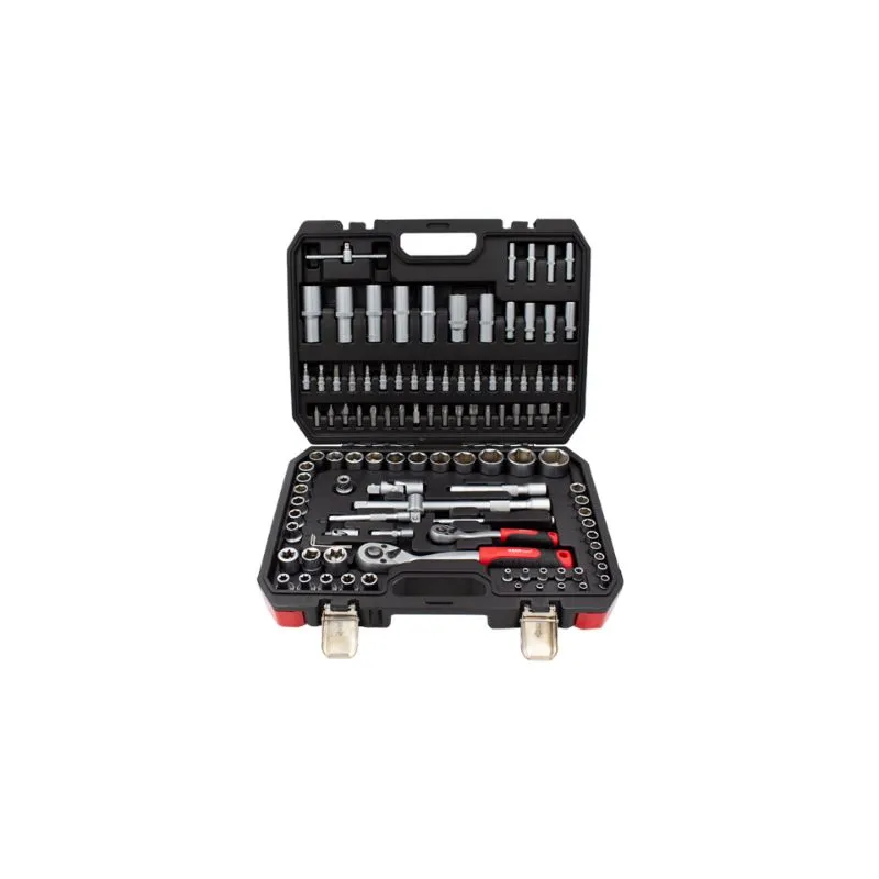 set nasadnih ključeva 110 komada, 1/4" i 1/2" - slika 1