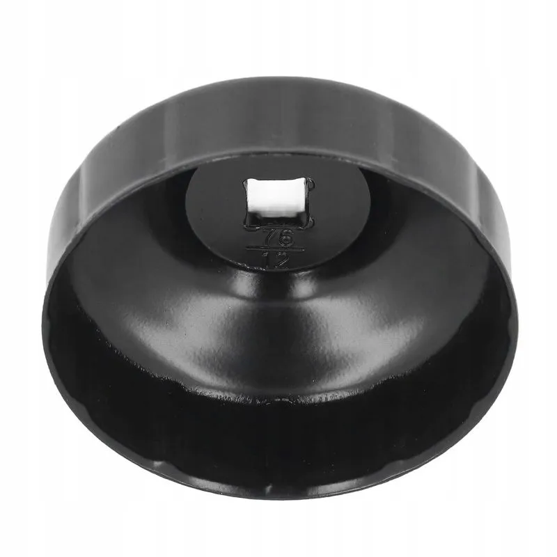 ključ za filter ulja 76 mm, 12-kt, pogon 3/8" (10 mm), crni - slika 4