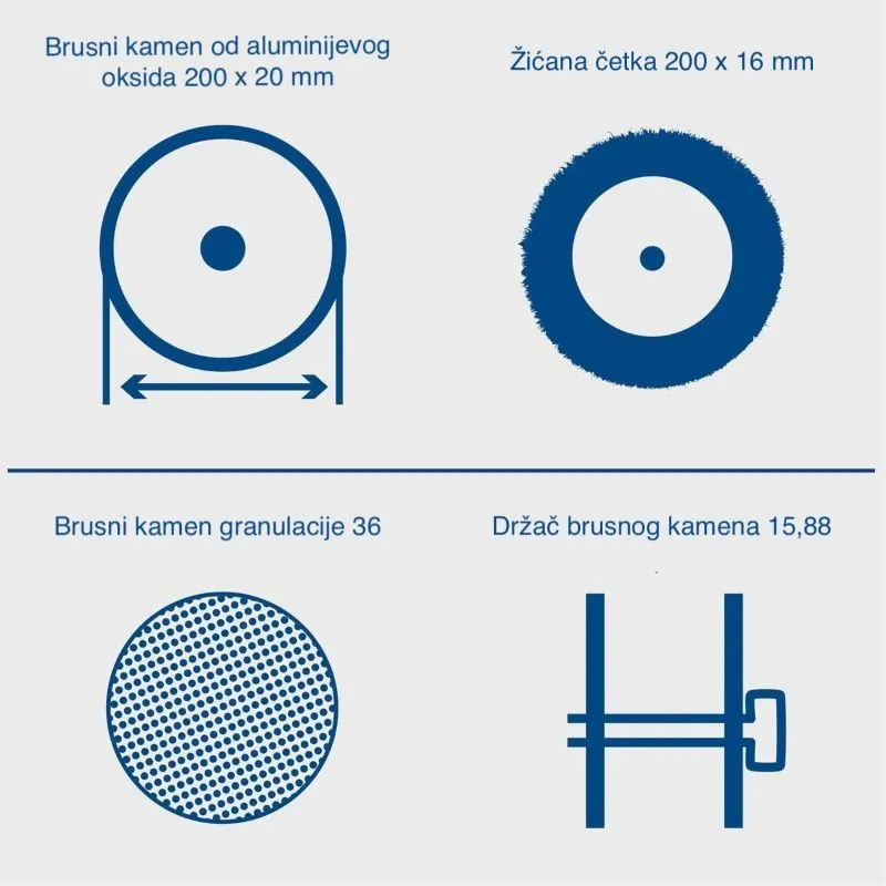 sm200lb brusilica-polirka, 500 w, ø 200, k36, 2950 o/min - slika 3