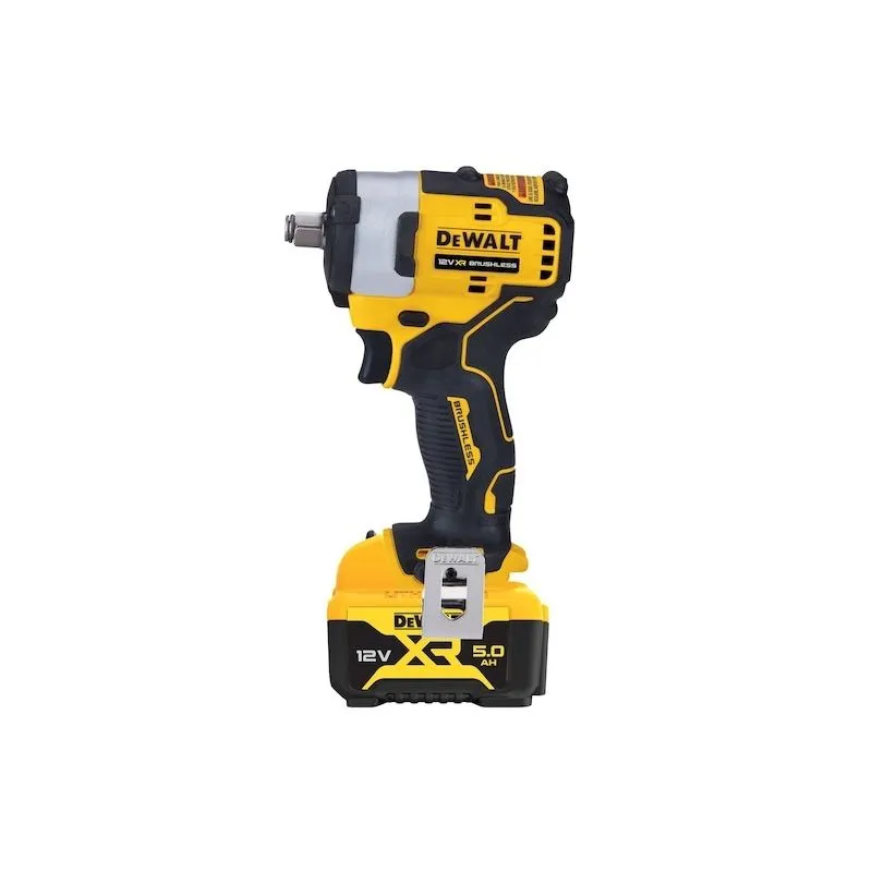 akumulatorski udarni odvijač dcf901p2, 12 v, 1/2" 2x 5,0 ah i punjač u - slika 4