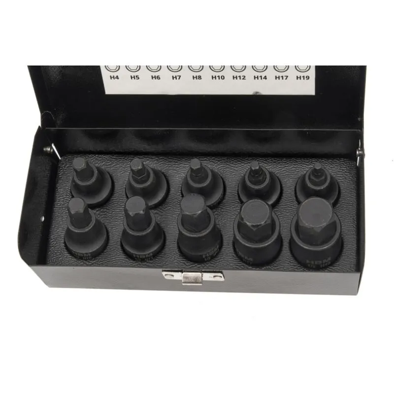 set udarnih imbus ključeva h4 - h19, 1/2" - slika 2