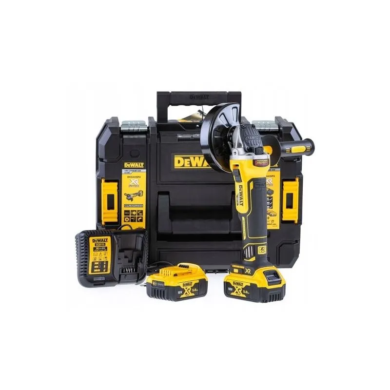 dewalt brus.kutna aku 125mm 18v 2x5,0ah - slika 6