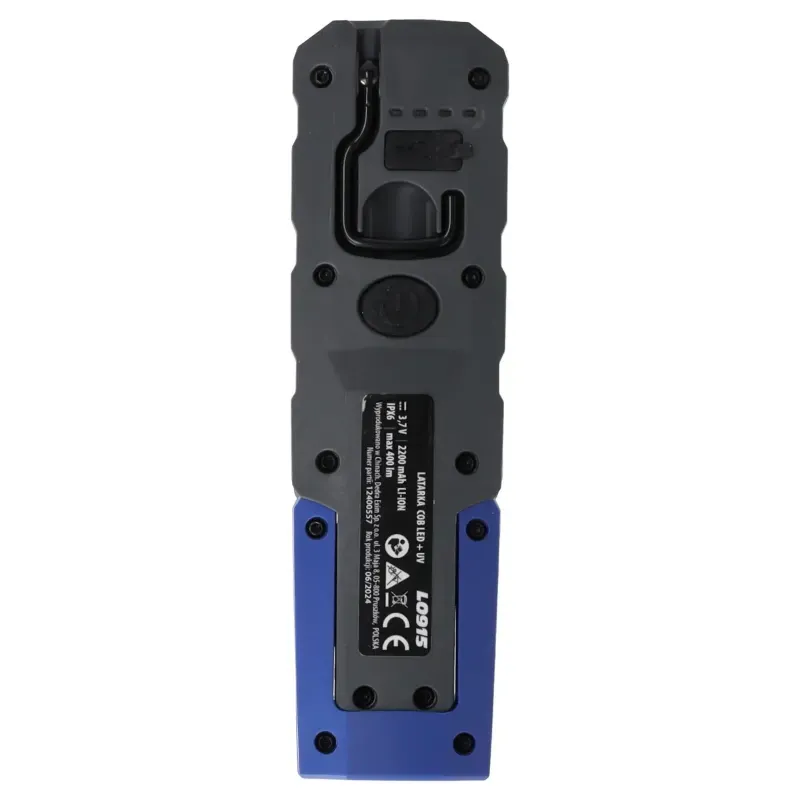 svjetiljka cob led + smd led + uv, 400lm, kuka, magnet - slika 6