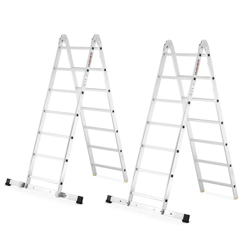mobilna aluminiska zglobna skela, 4m, 150 kg - slika 4