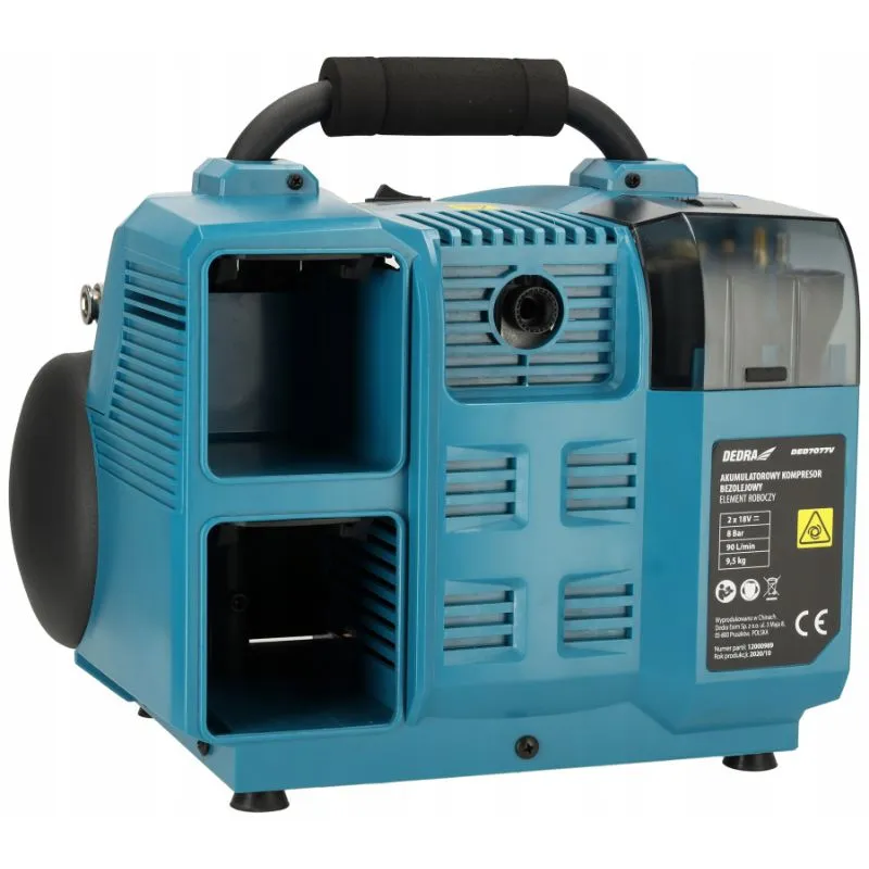akumulatorski kompresor 6l, 2 x 18v - slika 4