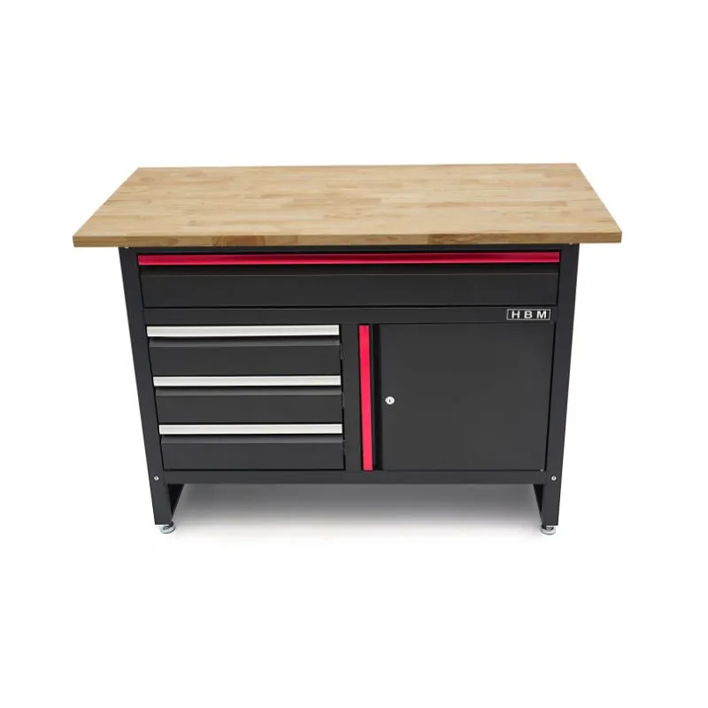 radni stol 120 cm s 4 ladice i 1 vrata - slika 2