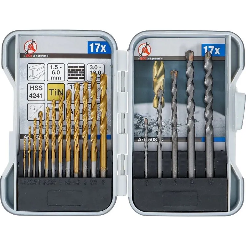 Set kombiniranih svrdla | 1,5 - 10 mm | 17 kom - Prelog