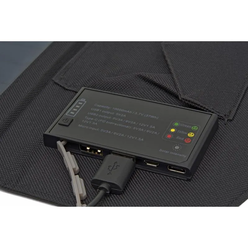 solarni panel snage 15 w s baterijom 10000 mah - slika 3