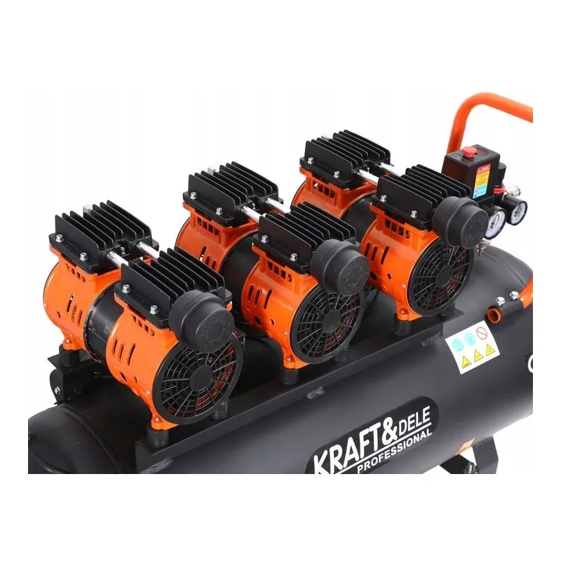 bezuljni kompresor, 100l, 230 v, 8 bar, 3×1500 w - slika 2