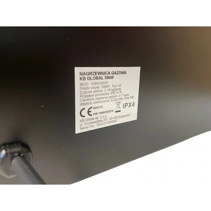 plinski grijač 30kw kb global - slika 5