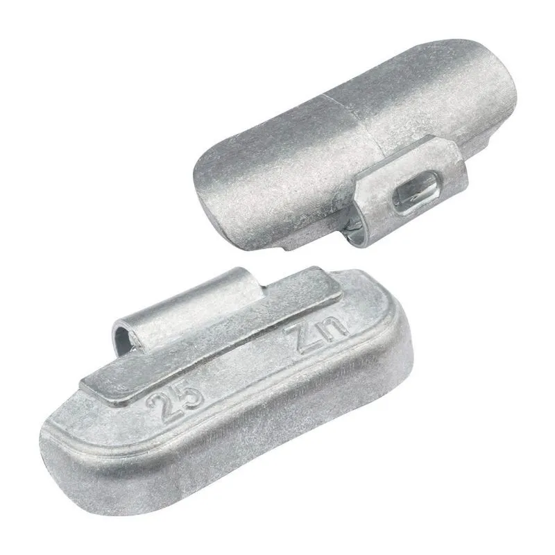 clip on utezi za čelične felge, 25 g, 100 kom, cink - slika 3