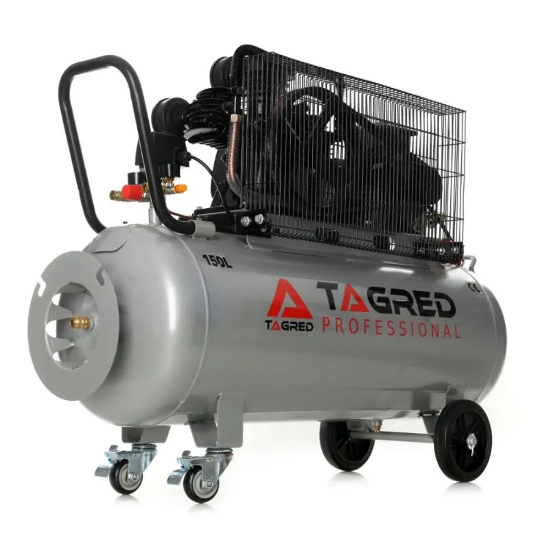 klipni kompresor 150 l, v3, 10 bara, 420 l/min, 400v - slika 8