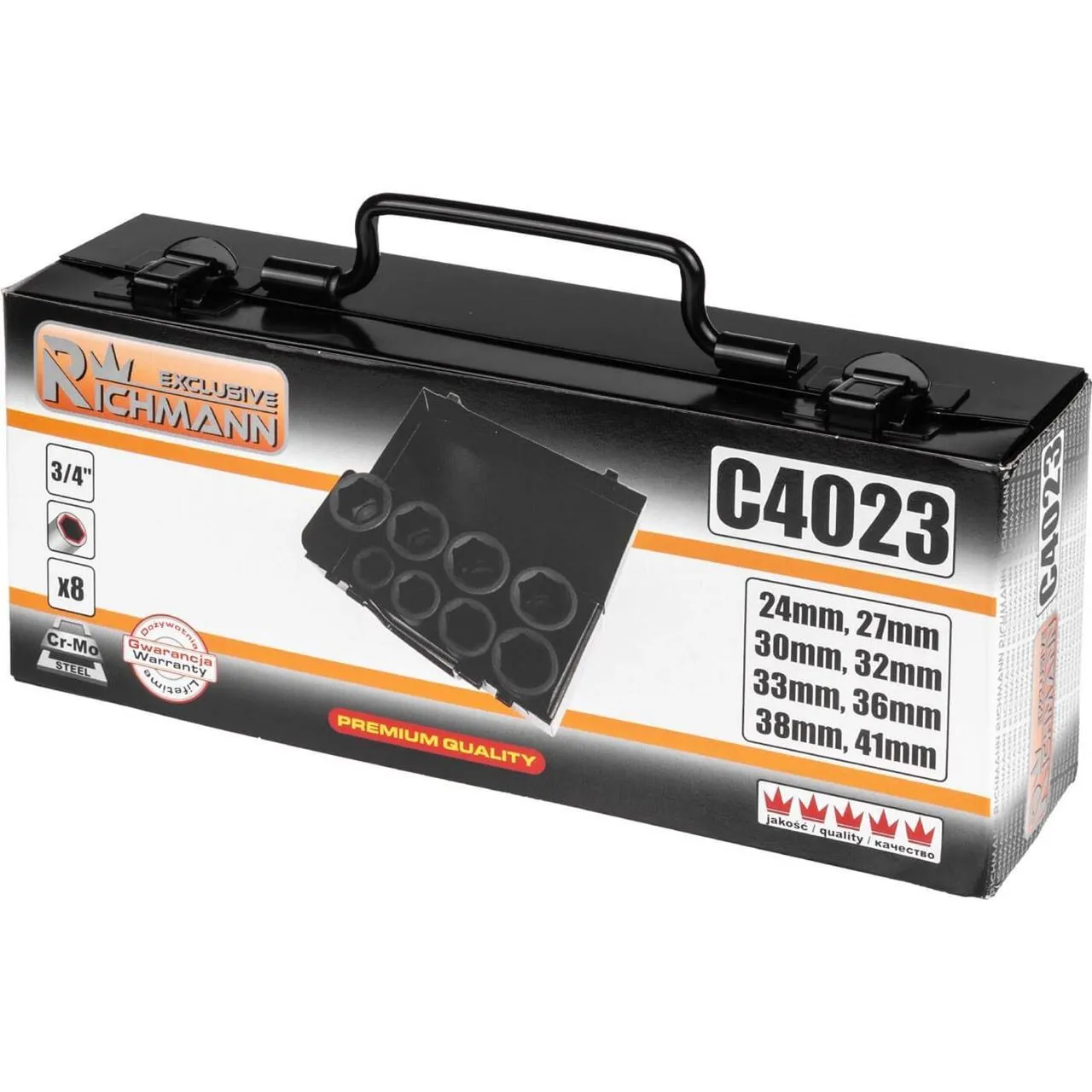 set kratkih udarnih nasadni ključeva 3/4" - slika 3