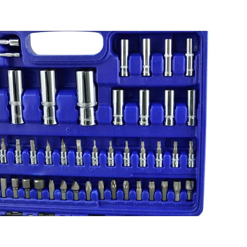 set nasadnih ključeva 108 komada, 1/4" i 1/2" - slika 5