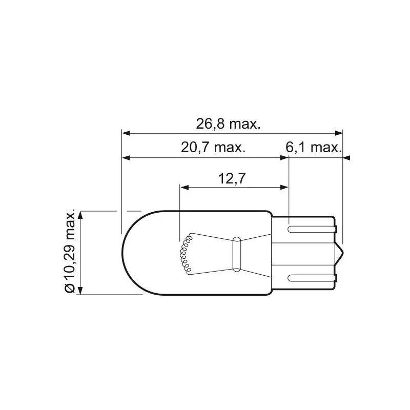 žarulja valeo halogena12v-5w - slika 2
