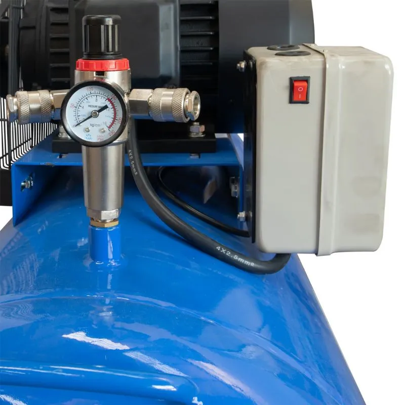 klipni kompresor zraka 200 l, 3 kw, 400 v, 10 bar - slika 6