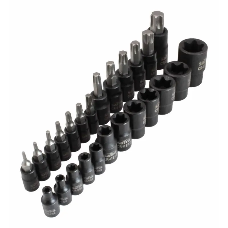nasadni ključevi set 1/4" 3/8" 1/2", 25 komada - slika 3