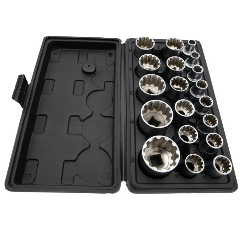 set dvanaestero kutnih nasadnih ključeva, 1/2", kratke - slika 5