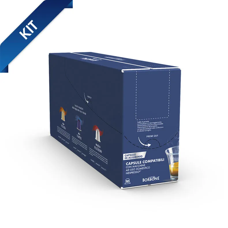 tasting kit borbone nespresso alu 100 kompatibilnih kapsula - slika 2